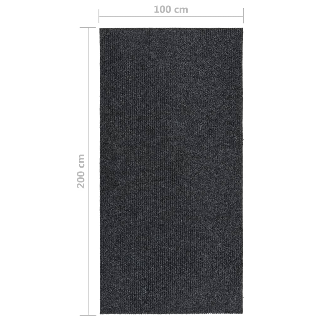 Tappeto Corsia Acchiappa Polvere 100x200 cm Antracite - homemem39