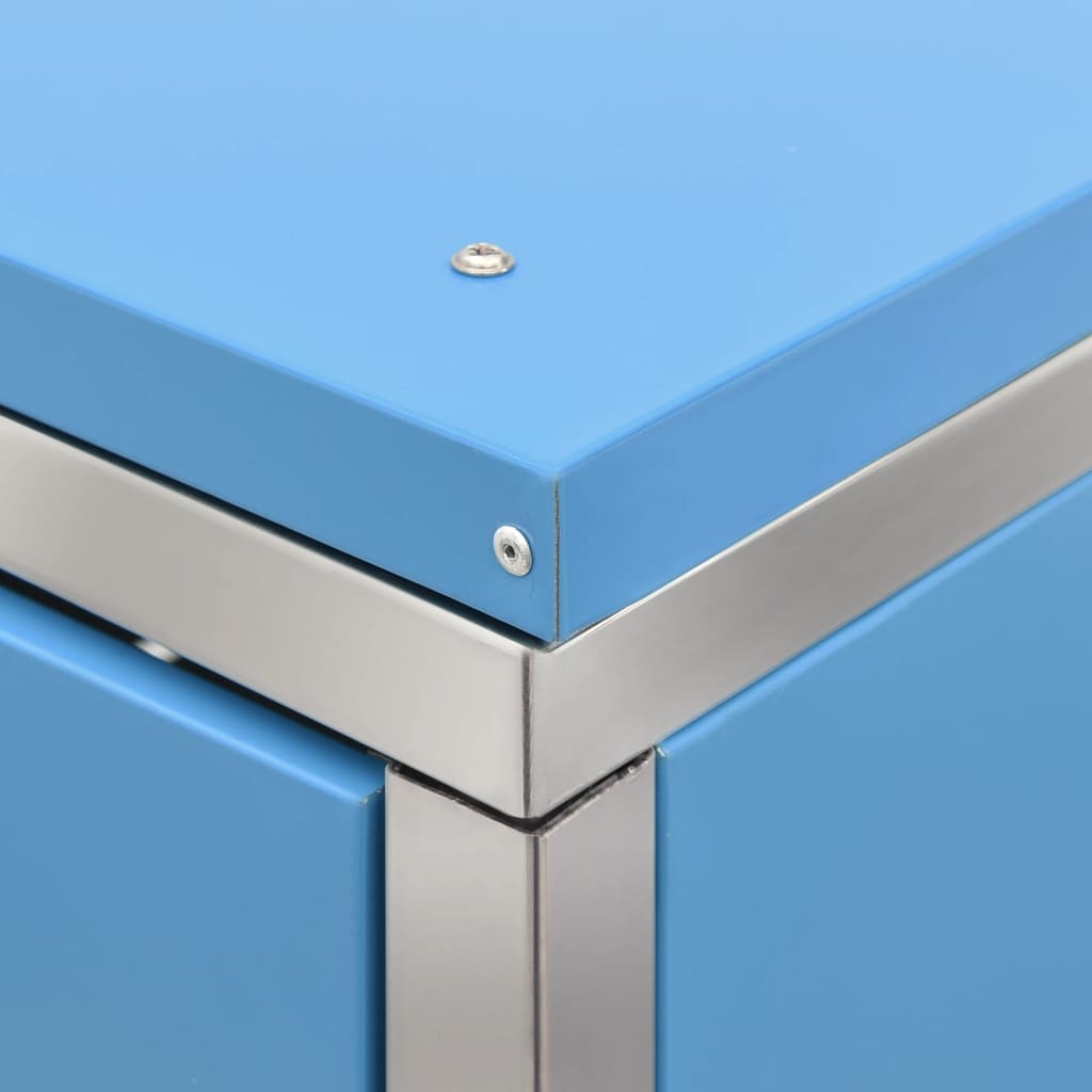 Copribidone per Spazzatura Singolo 69x77,5x115cm Acciaio Inox | homemem39
