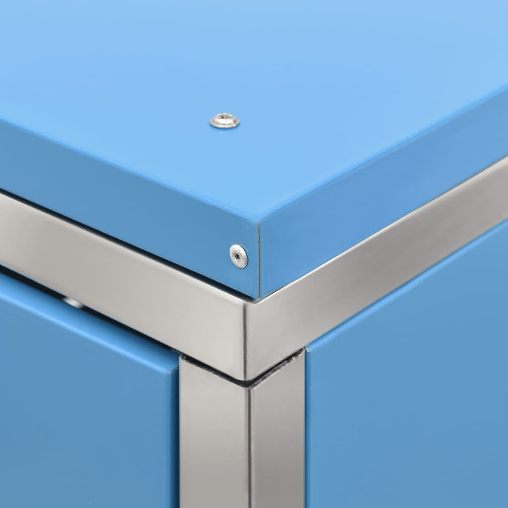 Copribidone per Spazzatura Singolo 69x77,5x115cm Acciaio Inox | homemem39