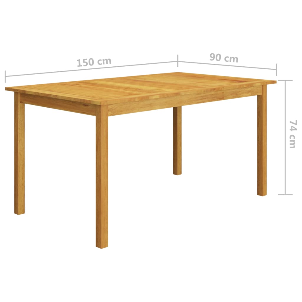 Set Mobili da Pranzo per Giardino 5 pz Nero | homemem39