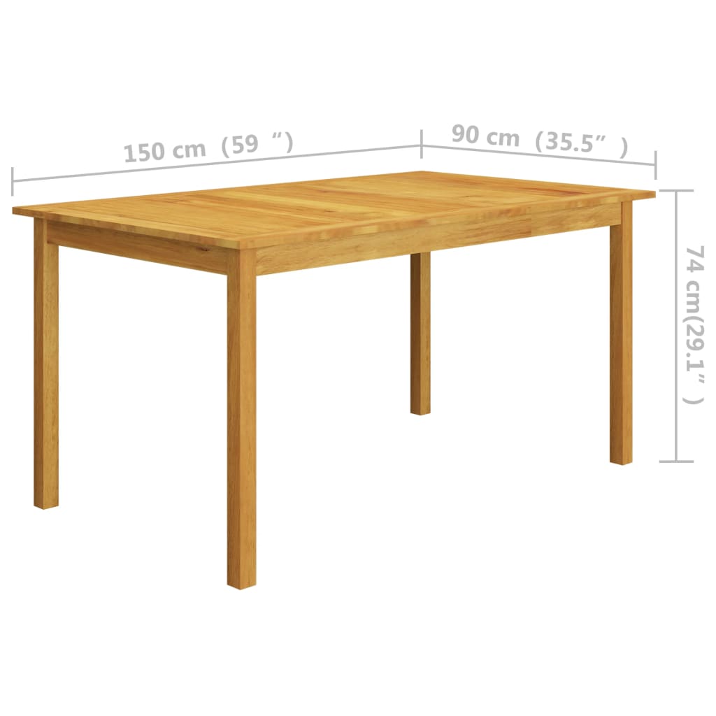 Set Mobili da Pranzo per Giardino 7 pz Grigio | homemem39
