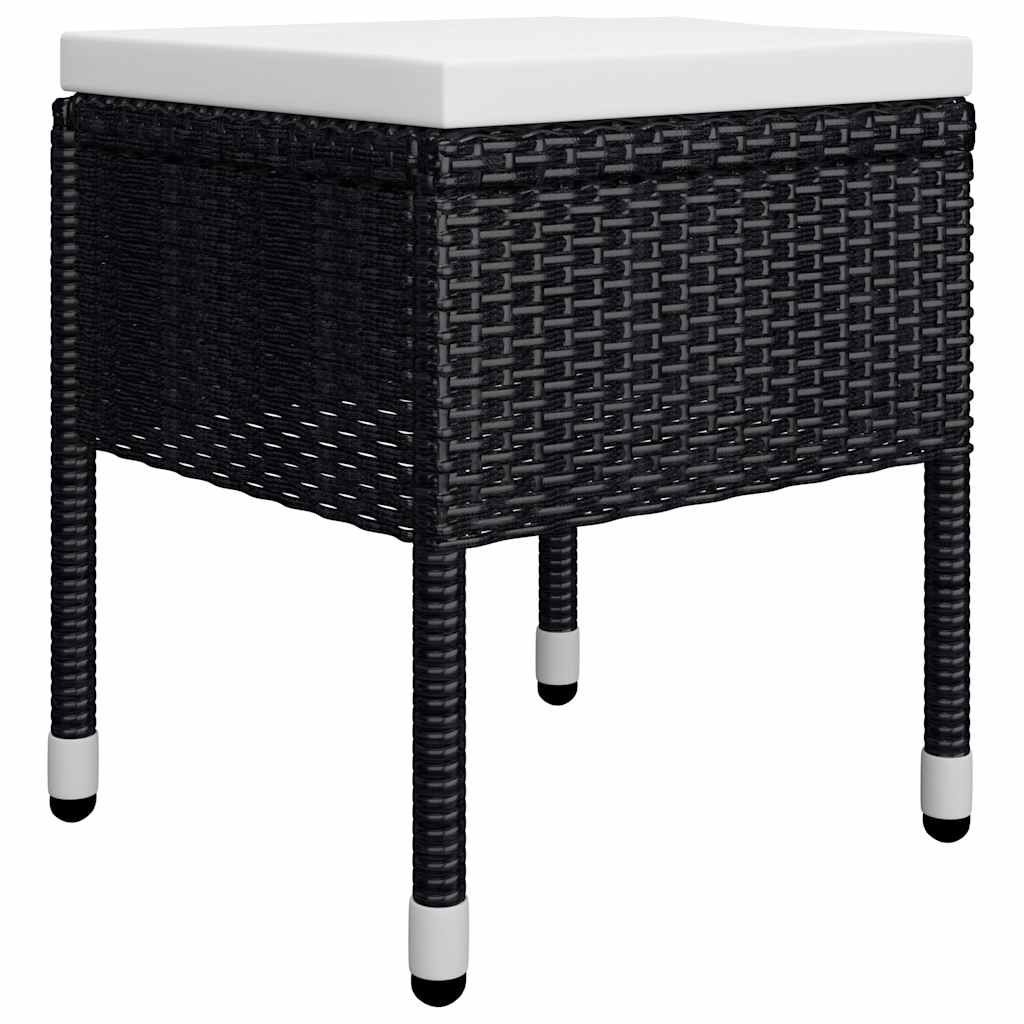Set Mobili da Pranzo per Giardino 11 pz Nero | homemem39