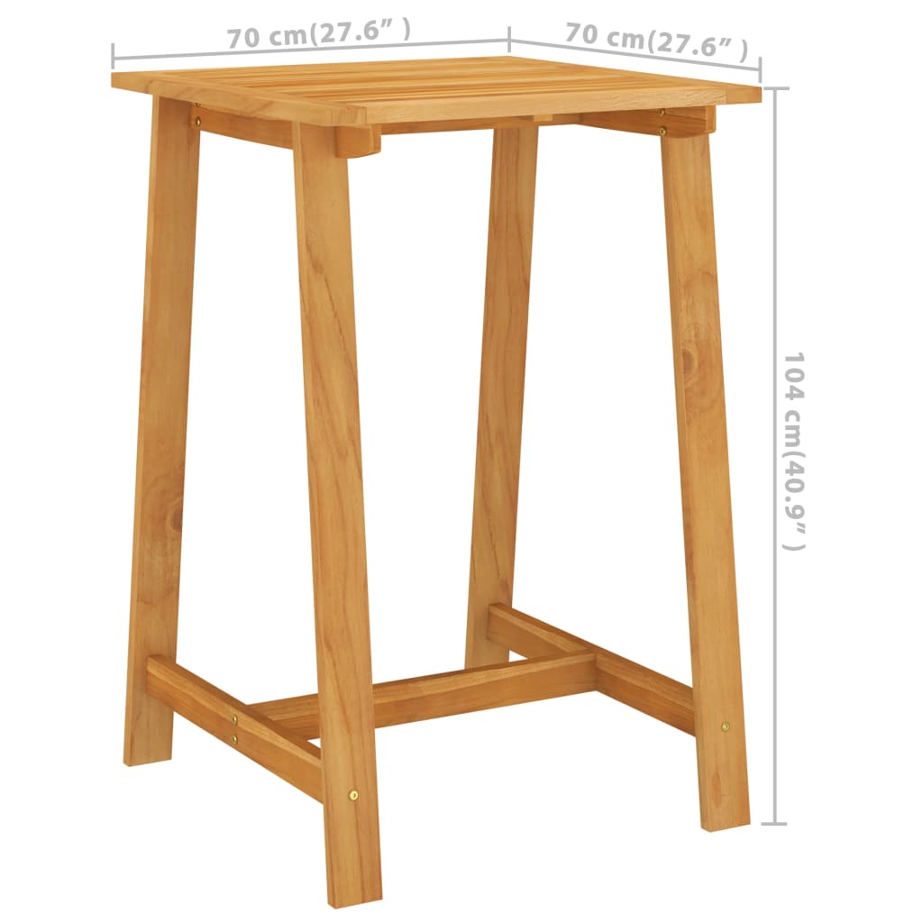 Set Bar da Giardino 3 pz con Cuscini Grigio | homemem39