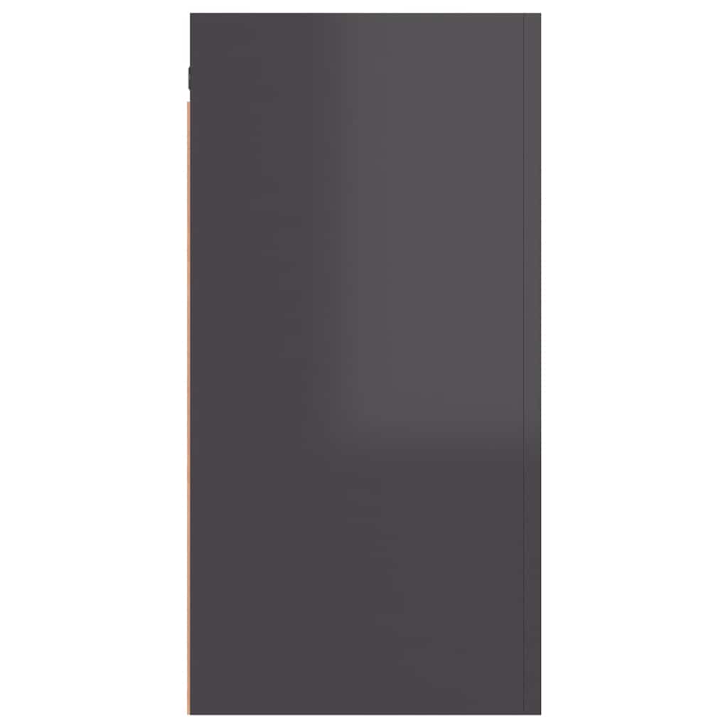 Mobili TV 2pz Grigio Lucido 30,5x30x60 cm Legno Multistrato