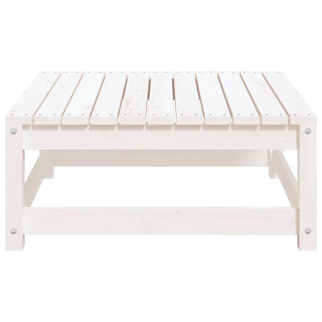 Sgabello da Giardino con Cuscino Legno Massello di Pino