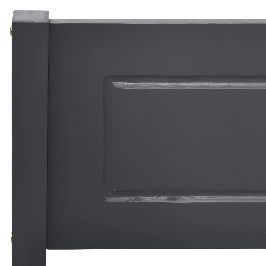Giroletto senza Materasso Legno Massello Pino Grigio 200x200 cm | homemem39
