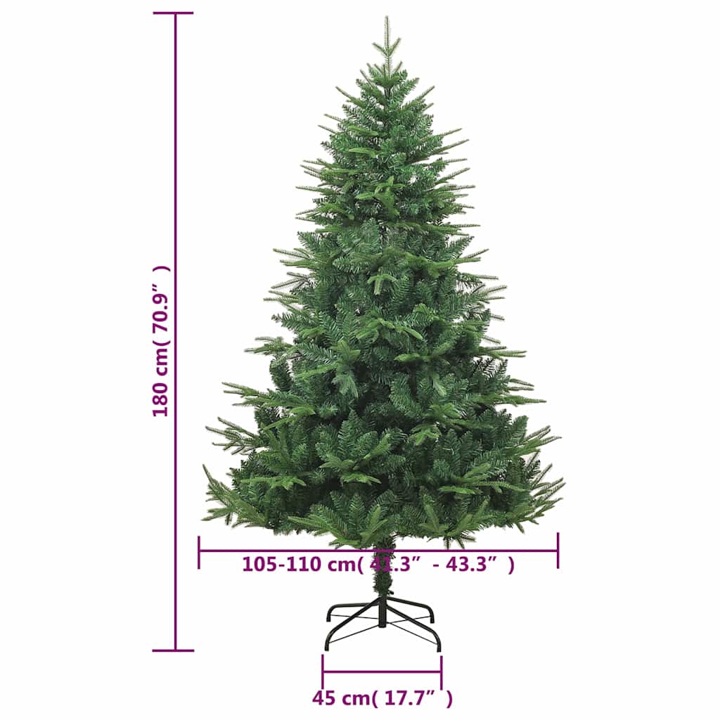 Albero di Natale Artificiale Verde 180cm PVC e PE