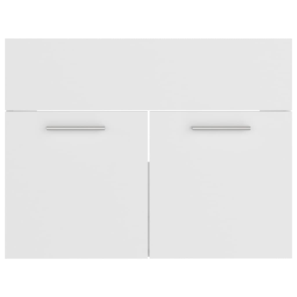 Set Mobili da Bagno Bianco in Legno Multistrato