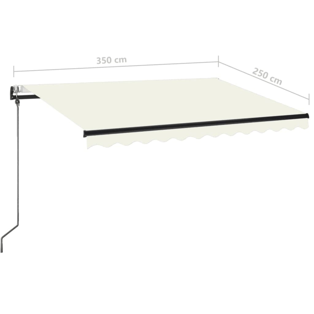 Tenda da Sole Retrattile Automatica 350x250 cm Crema | homemem39