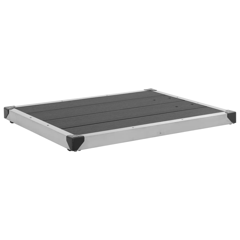 Doccia da Giardino con Base Grigia 220 cm in Alluminio | homemem39
