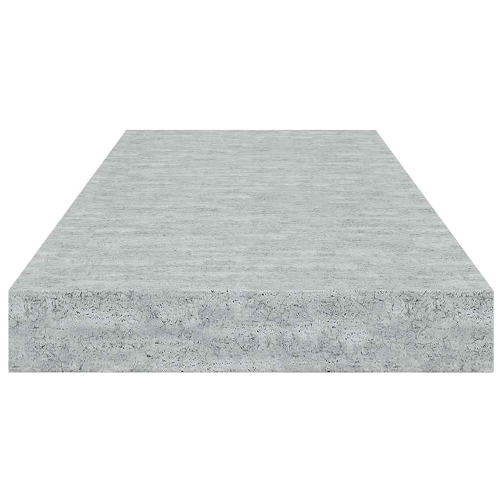 Scaffali a Parete 4 pz Grigio Cemento 60x23,5x3,8 cm in MDF | homemem39