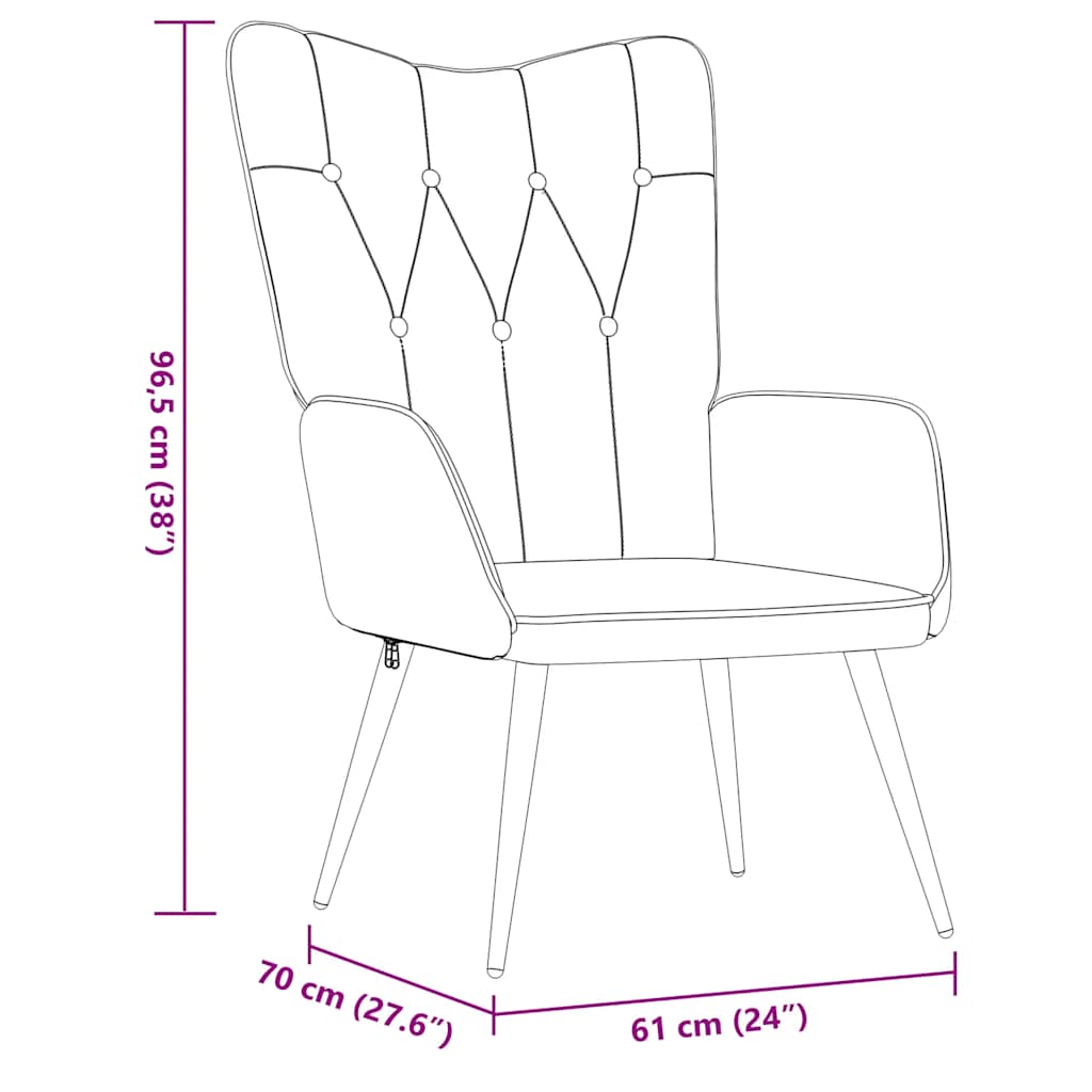 Poltrona Relax Grigio Scuro in Tessuto - homemem39