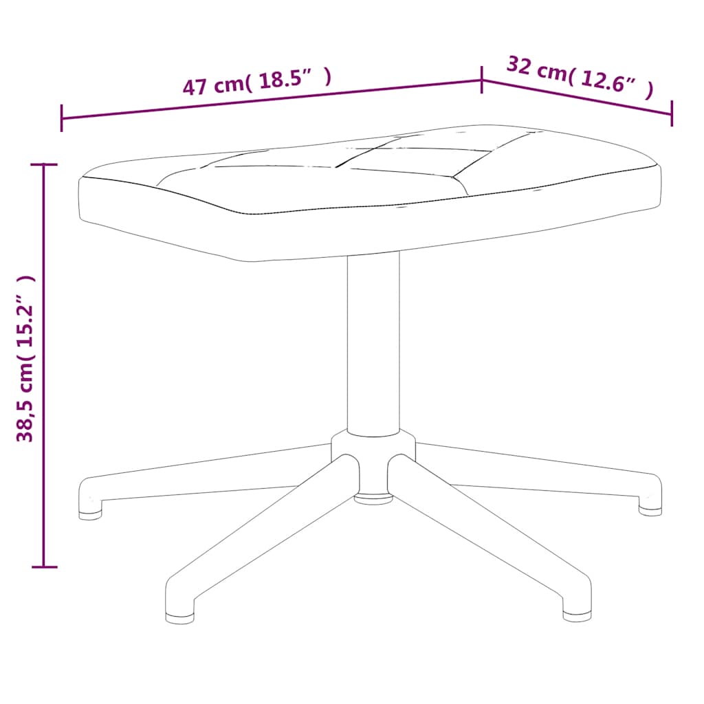 Sedia Relax con Sgabello in Tessuto Patchwork - homemem39