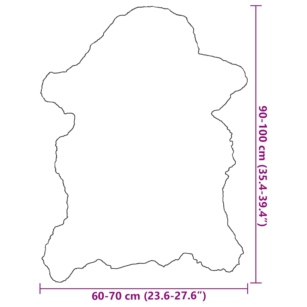 Pelle di Montone Crema (60-70)x(90-100) cm
