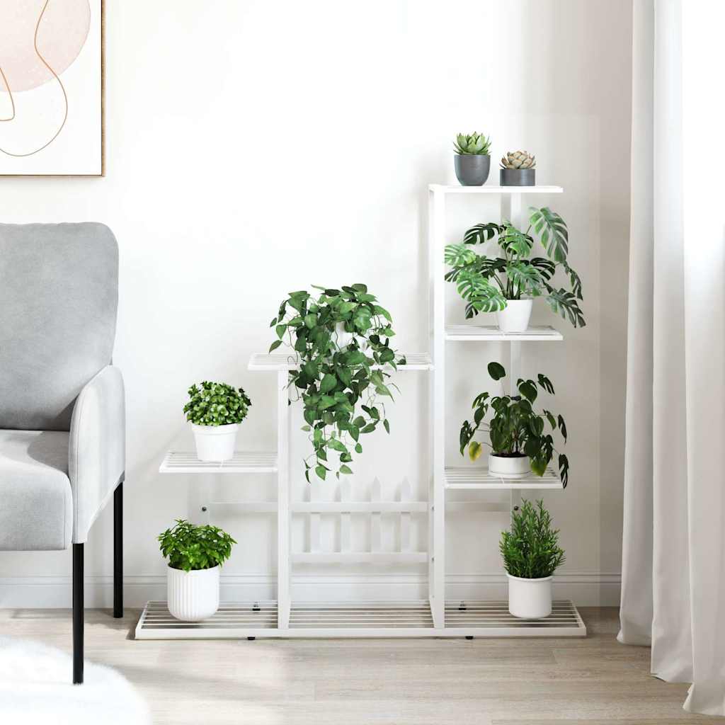 Portapiante 94,5x25x88 cm Bianco in Metallo | homemem39