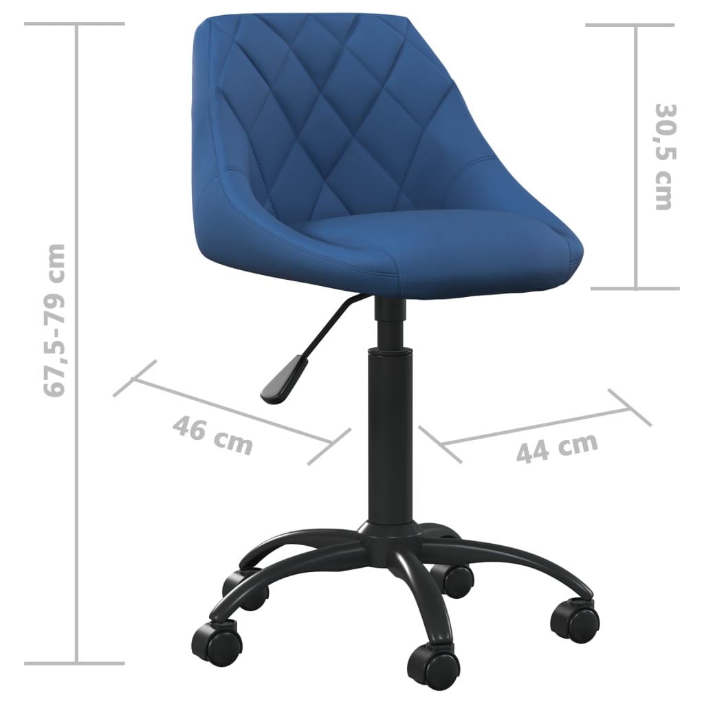 Sedia da Pranzo Blu in Velluto | homemem39