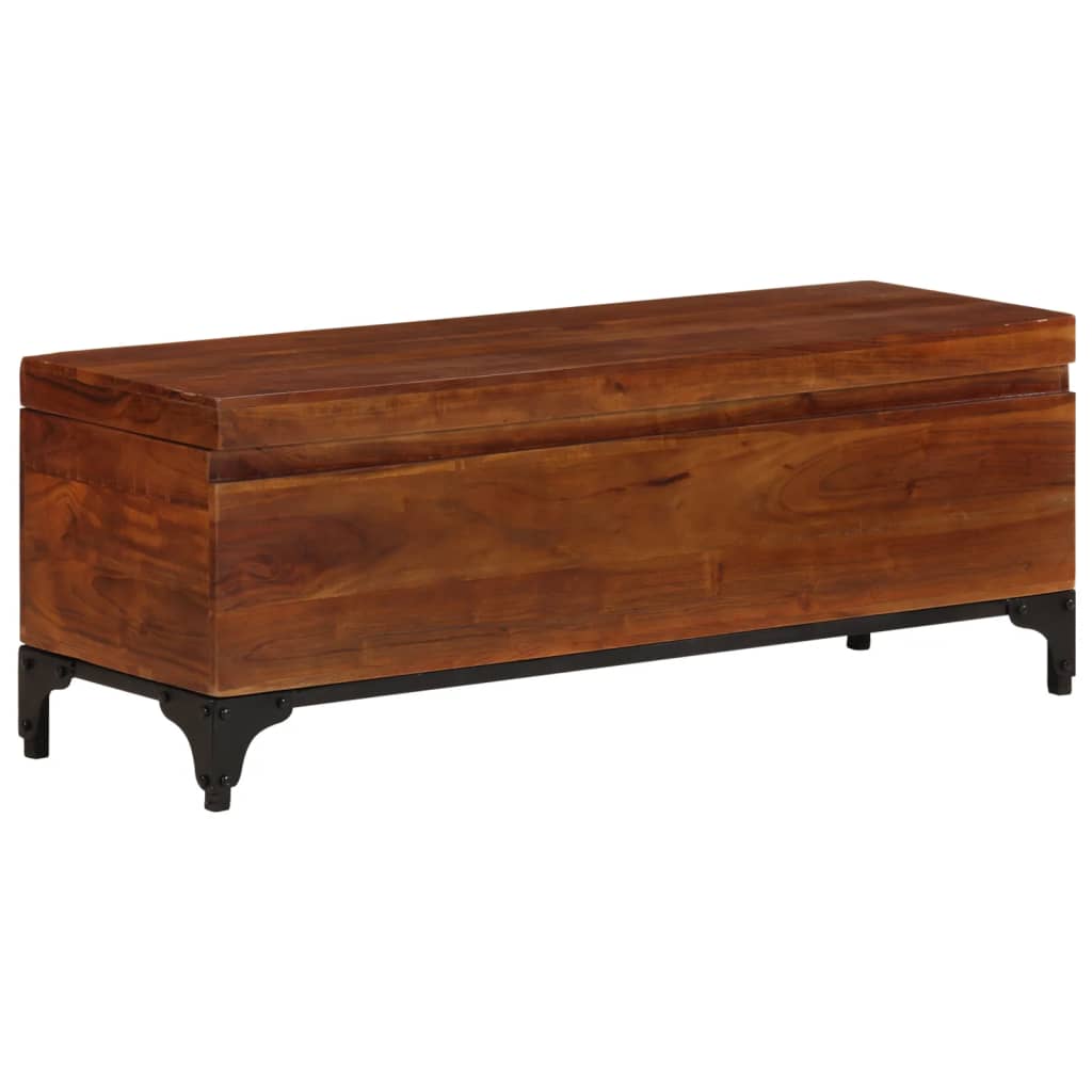 Baule 110x35x41 cm in Legno Massello di Acacia | homemem39