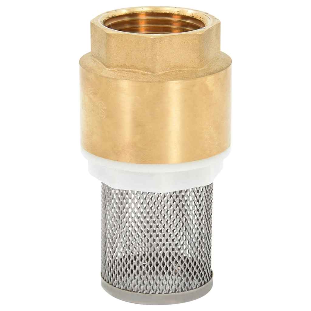 Tubo di Aspirazione con Raccordi in Ottone Nero 1,1" 20 m PVC