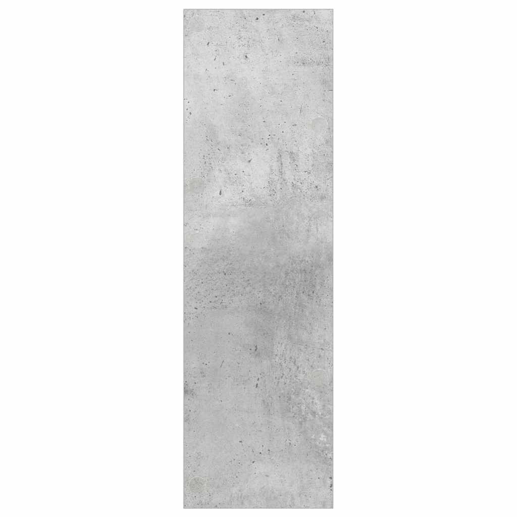 Scarpiera a Muro Grigio Cemento 80x18x60cm in Legno Multistrato