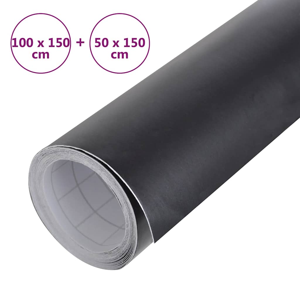 Pellicole per Auto 2pz Nero Opaco 100x150cm + 50x150cm