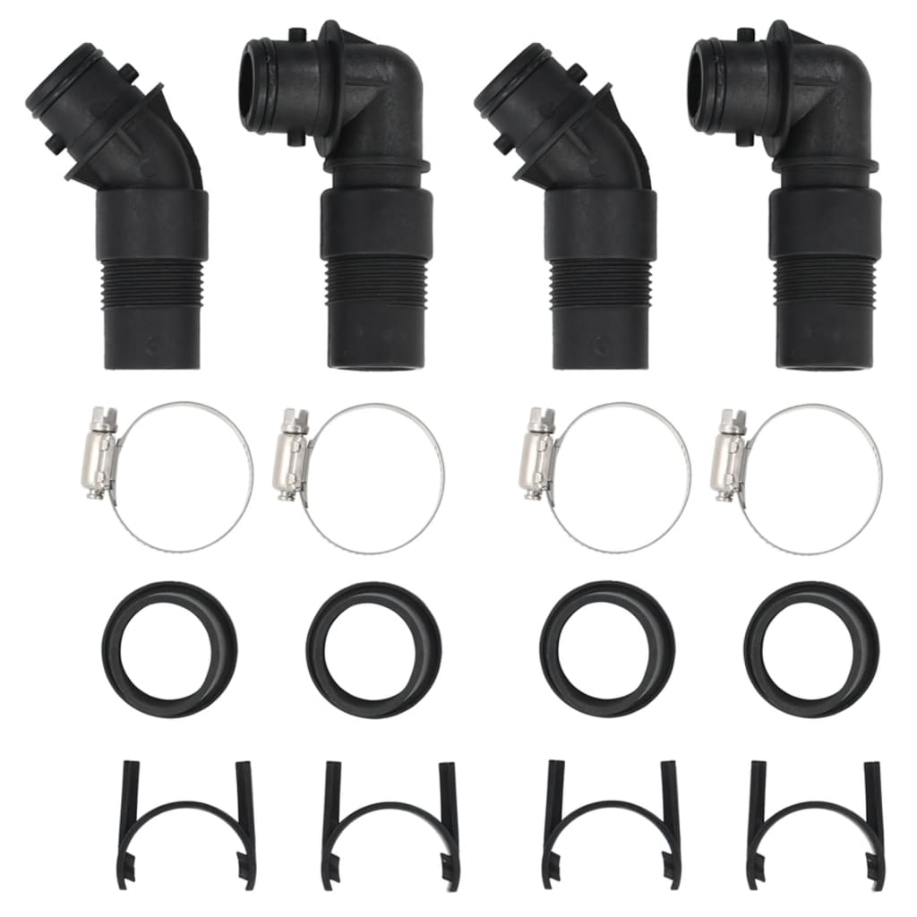 Riscaldatori Solari per Piscina 2 pz 75x75x36 cm HDPE Alluminio - homemem39