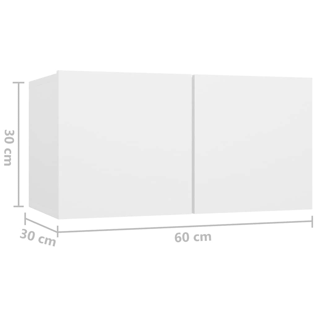 Set di Mobili Porta TV 5 pz Bianco in Legno Multistrato | homemem39