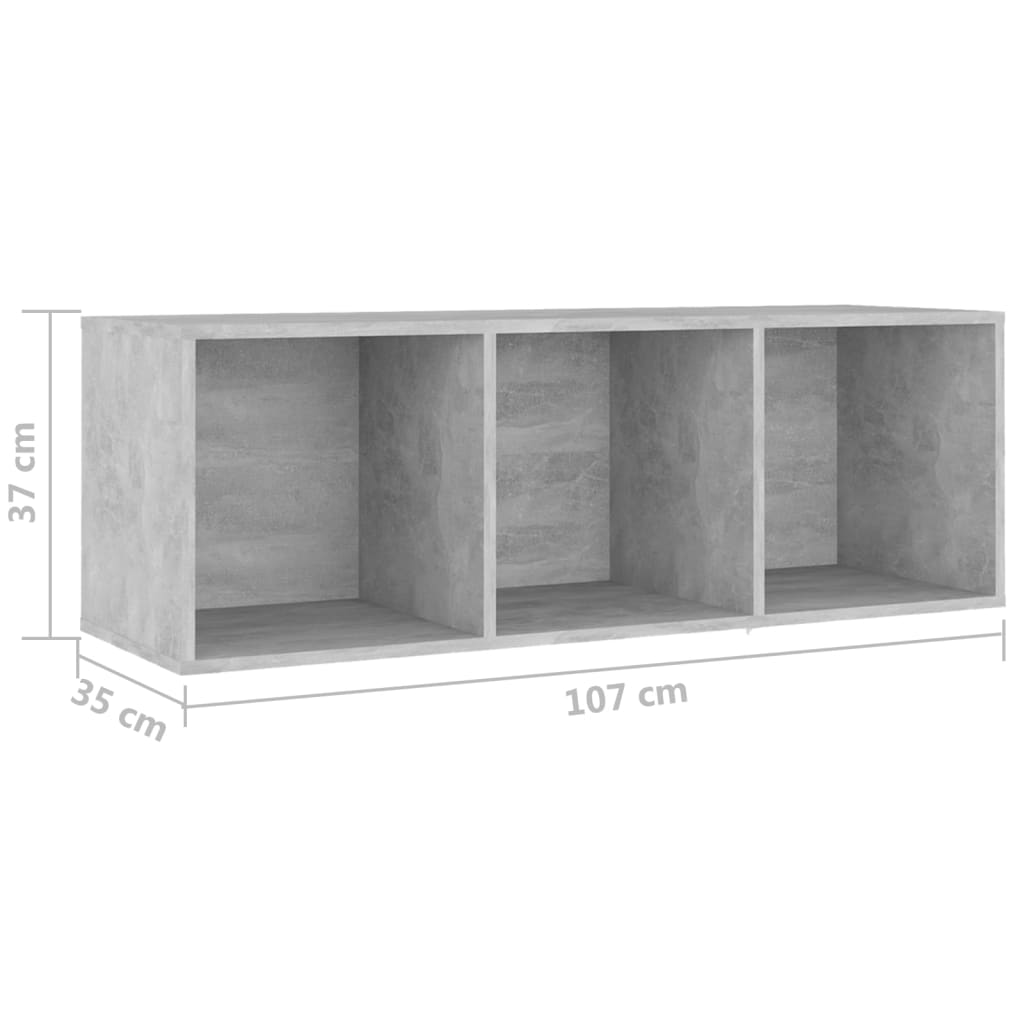Mobili TV 2 pz Grigio Cemento 107x35x37 cm in Legno Multistrato - homemem39