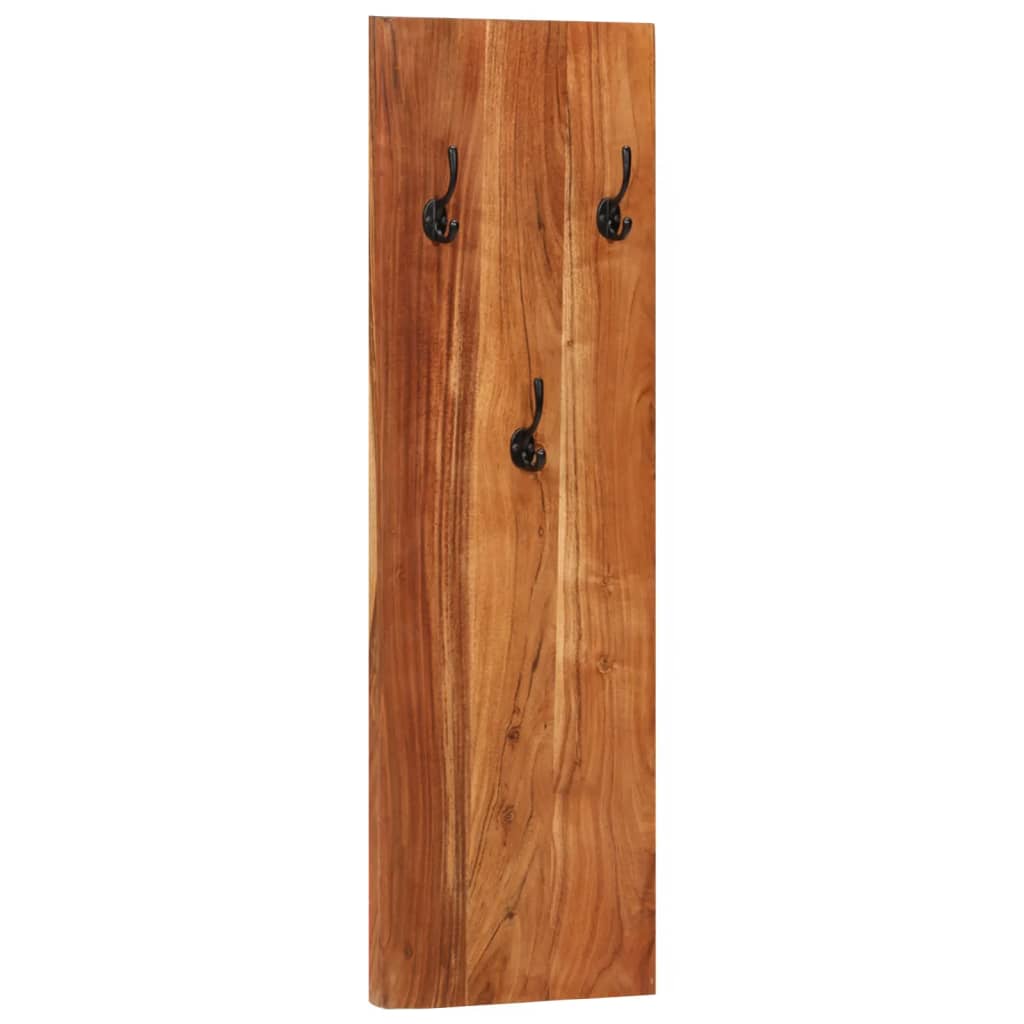 Appendiabiti a Parete 2 pz 36x3x110cm Legno Massello di Acacia - homemem39