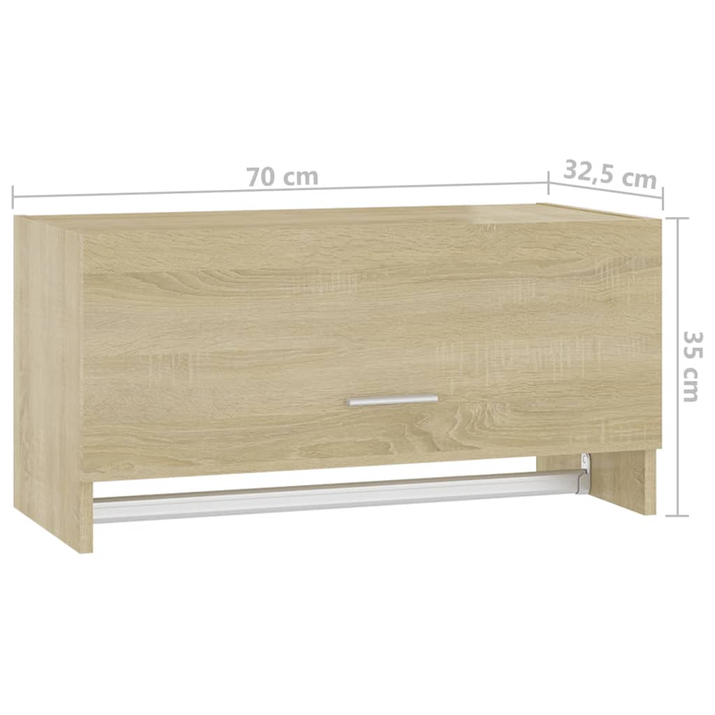 Armadio Rovere Sonoma 70x32,5x35 cm in Legno Multistrato - homemem39
