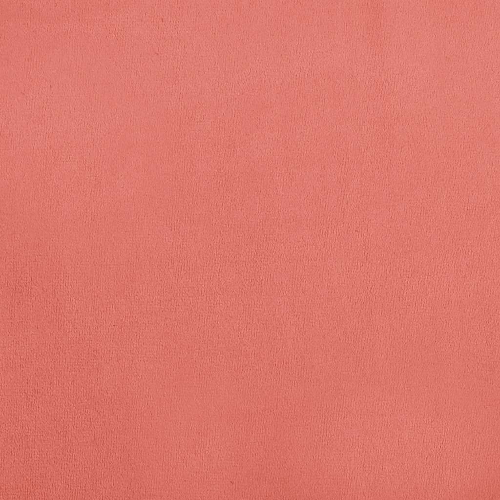 Divano Letto a 2 Posti con 2 Cuscini Rosa in Velluto - homemem39