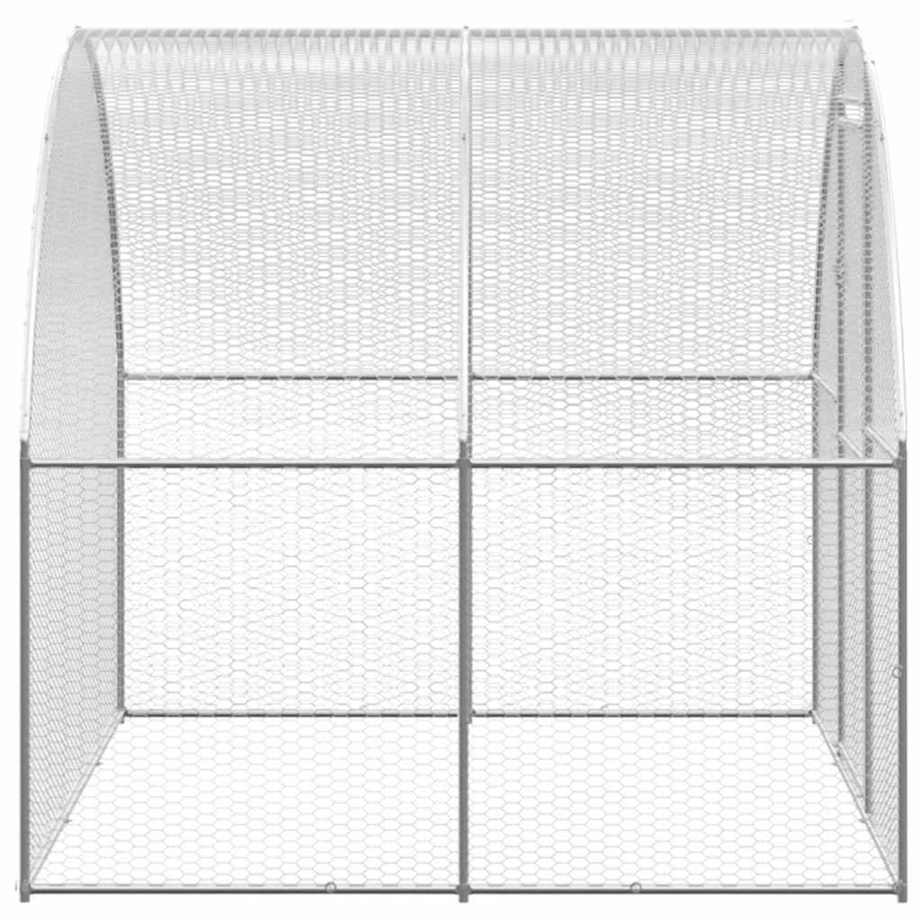 Pollaio da Esterno 3x2x2 m in Acciaio Zincato | homemem39