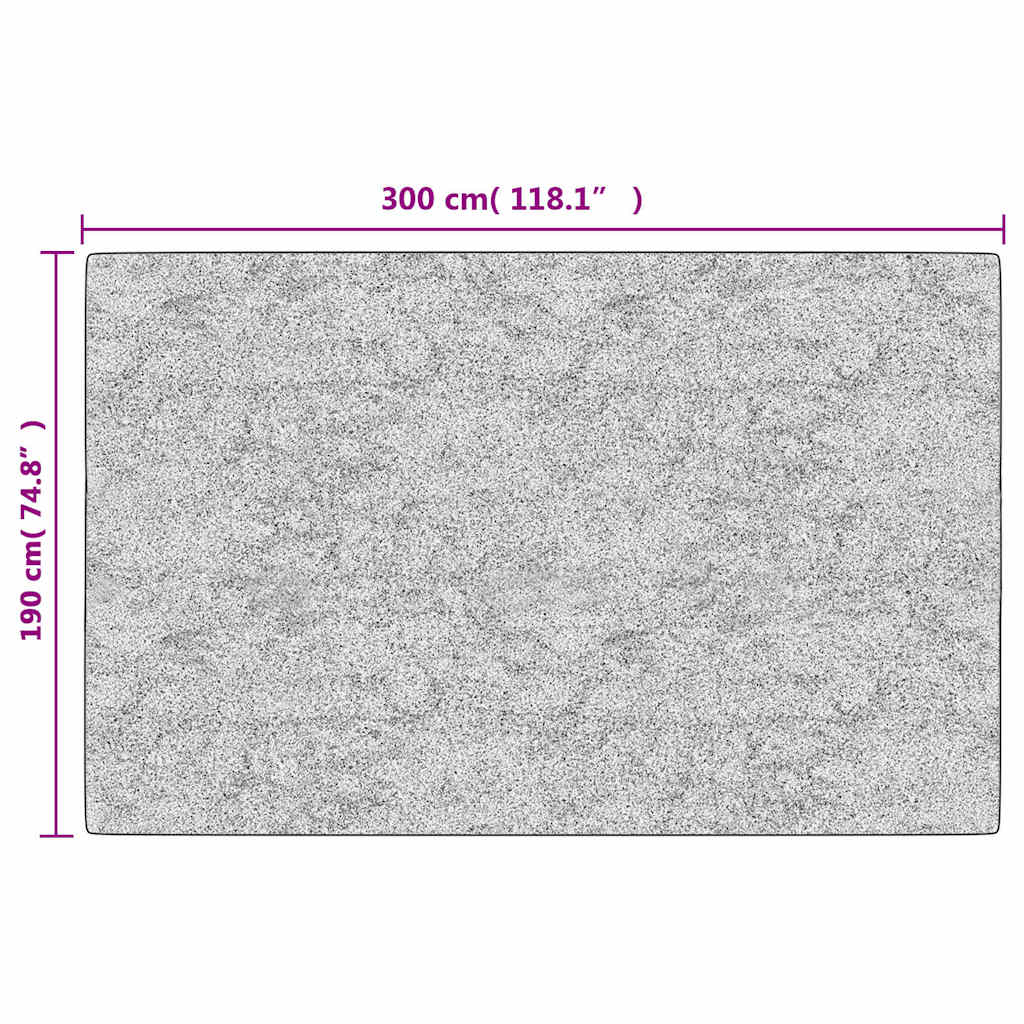Tappeto Lavabile 190x300 cm Nero e Bianco | homemem39