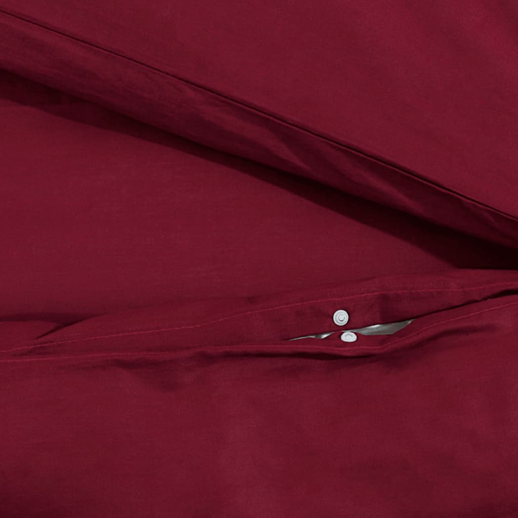 Set Copripiumino Bordeaux 140x200 cm in Microfibra Leggera | homemem39