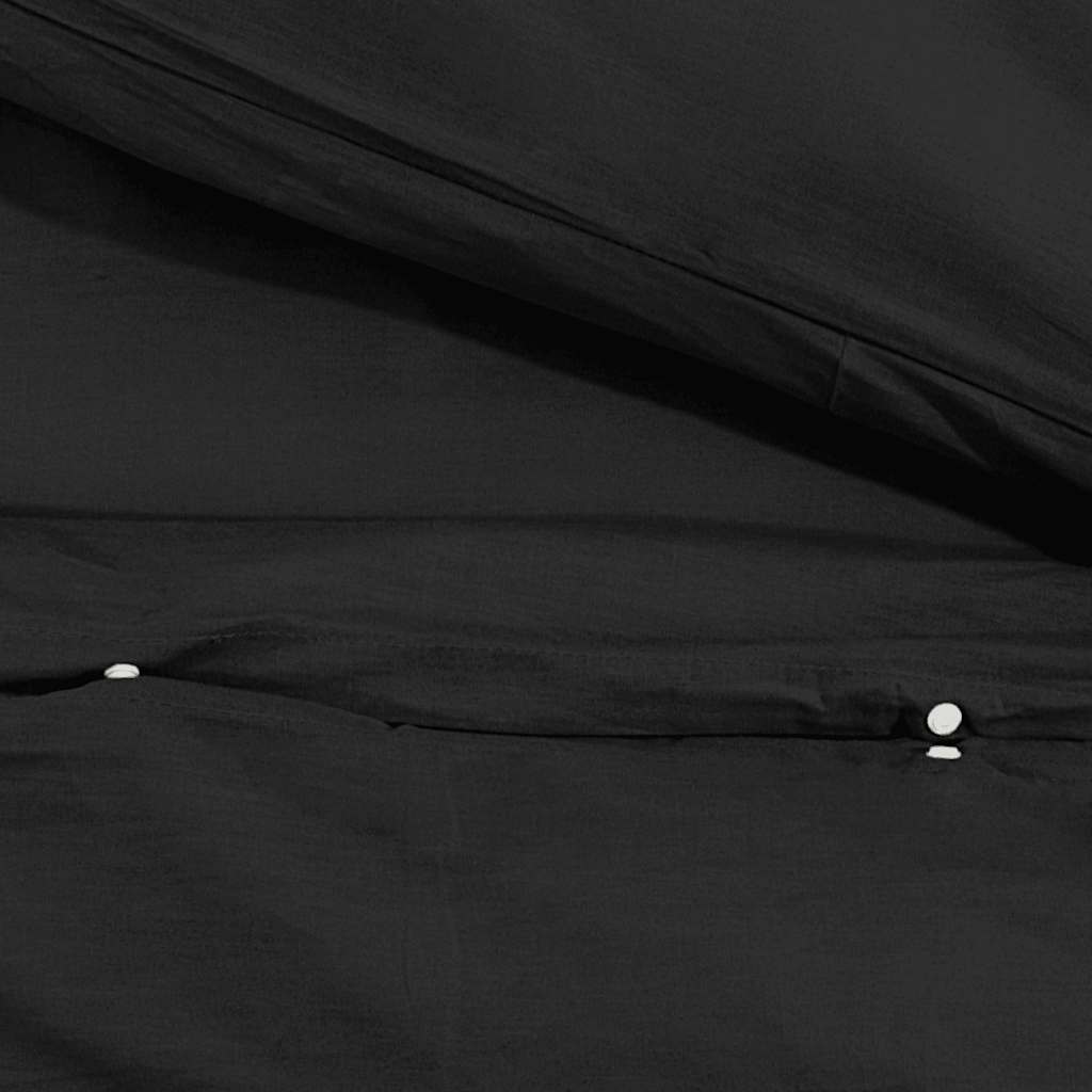 Set Copripiumino Nero 220x240 cm in Cotone | homemem39