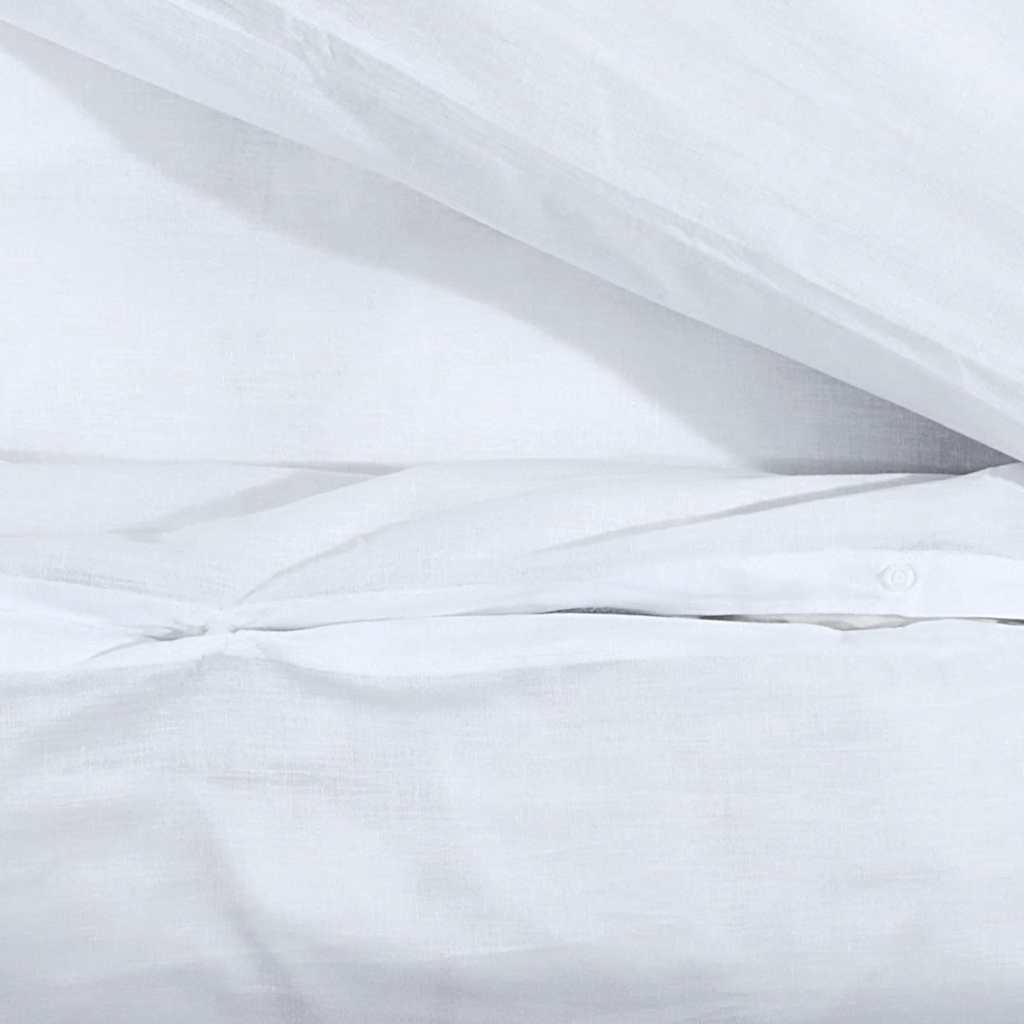 Set Copripiumino Bianco 155x220 cm in Cotone | homemem39