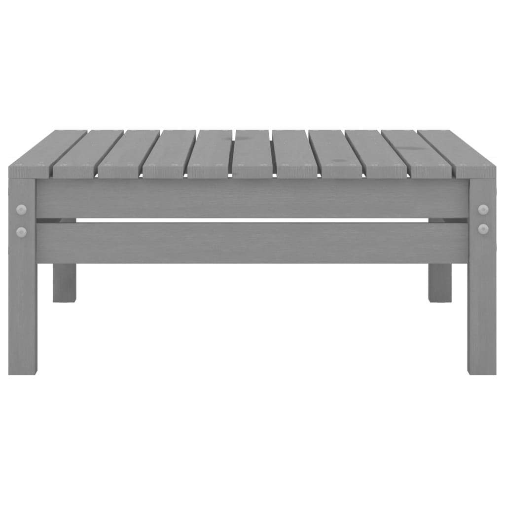 Set Divani da Giardino 3 pz in Legno Massello di Pino Grigio | homemem39