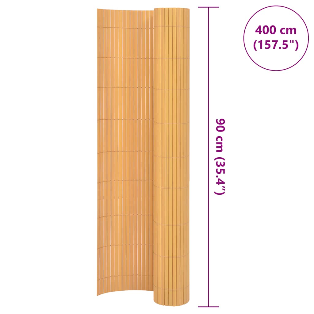 Recinzione da Giardino a Doppio Lato 90x400 cm Gialla - homemem39