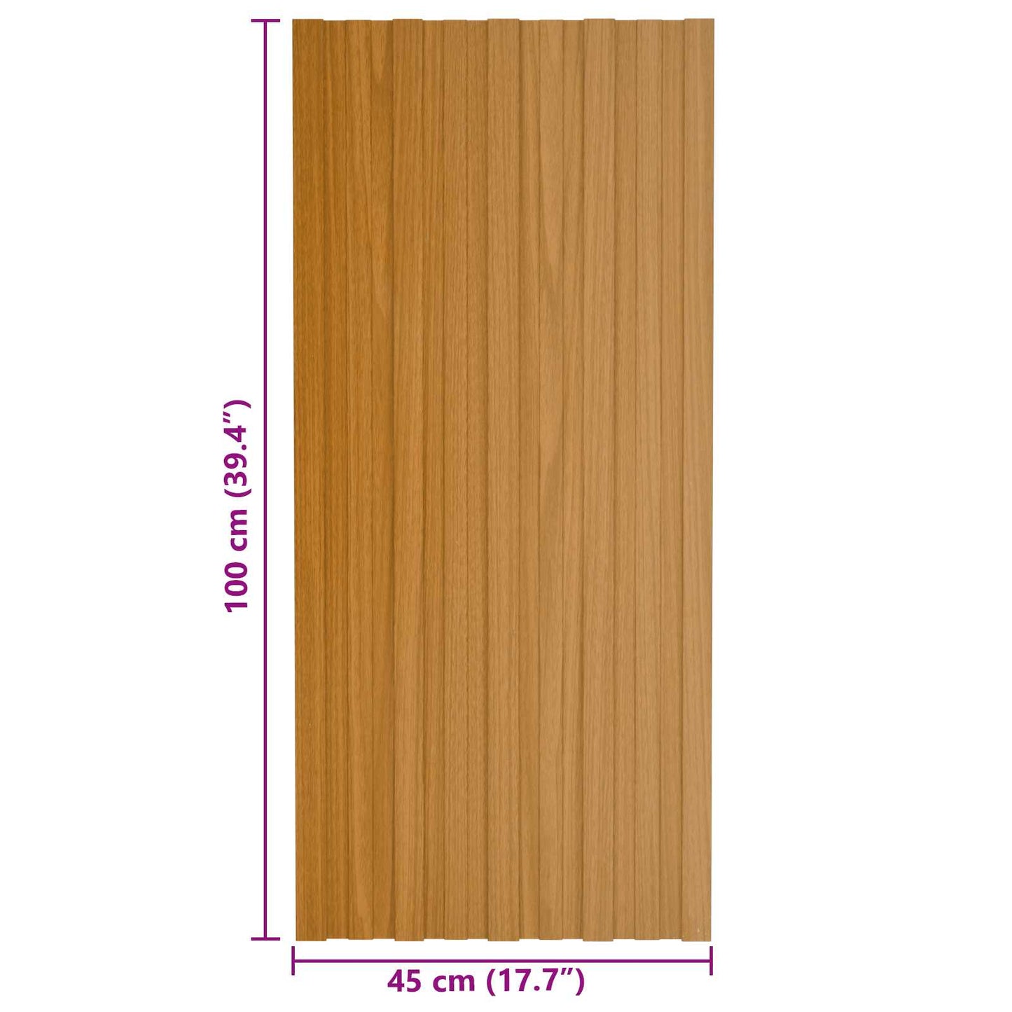 Pannello per tetto 12 pcs Naturale 100 x 45 cm Acciaio zincato | homemem39