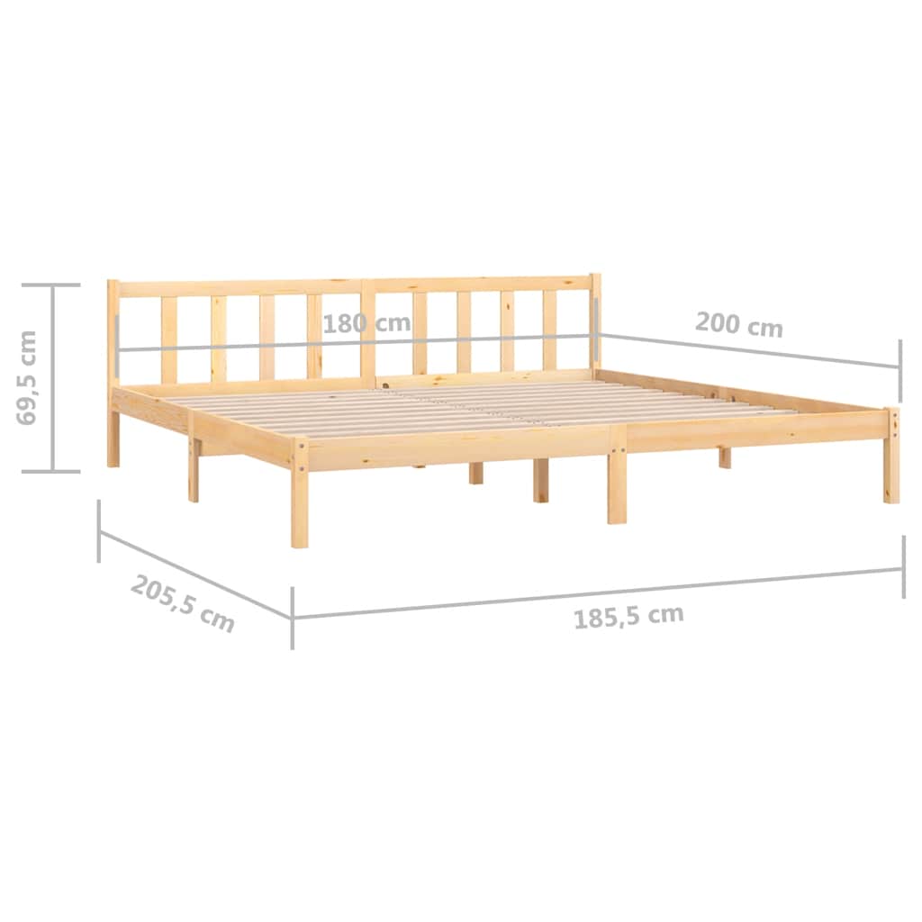Giroletto in Legno Massello 180x200 cm Super King | homemem39