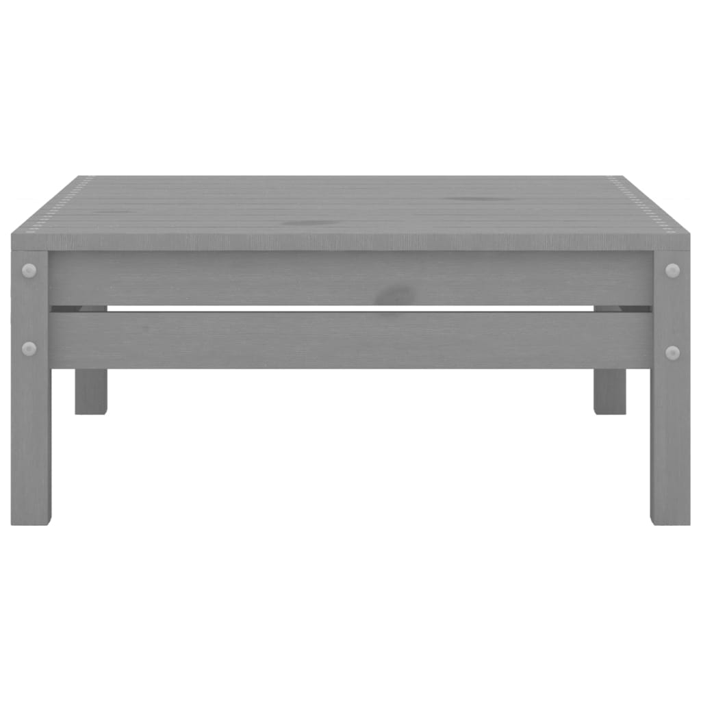Set Divani da Giardino 3 pz Grigio in Legno Massello di Pino | homemem39
