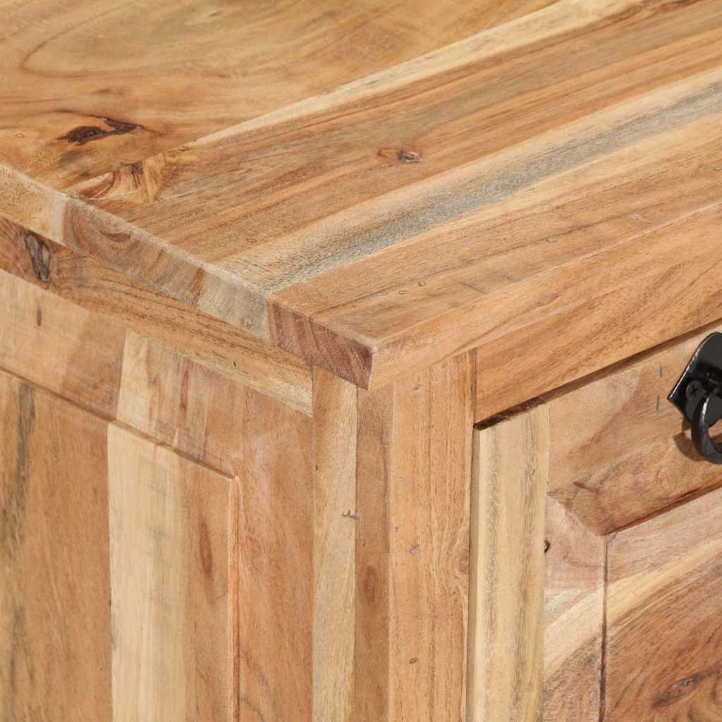 Panca con Scarpiera 85x40x45 cm in Legno Massello di Acacia