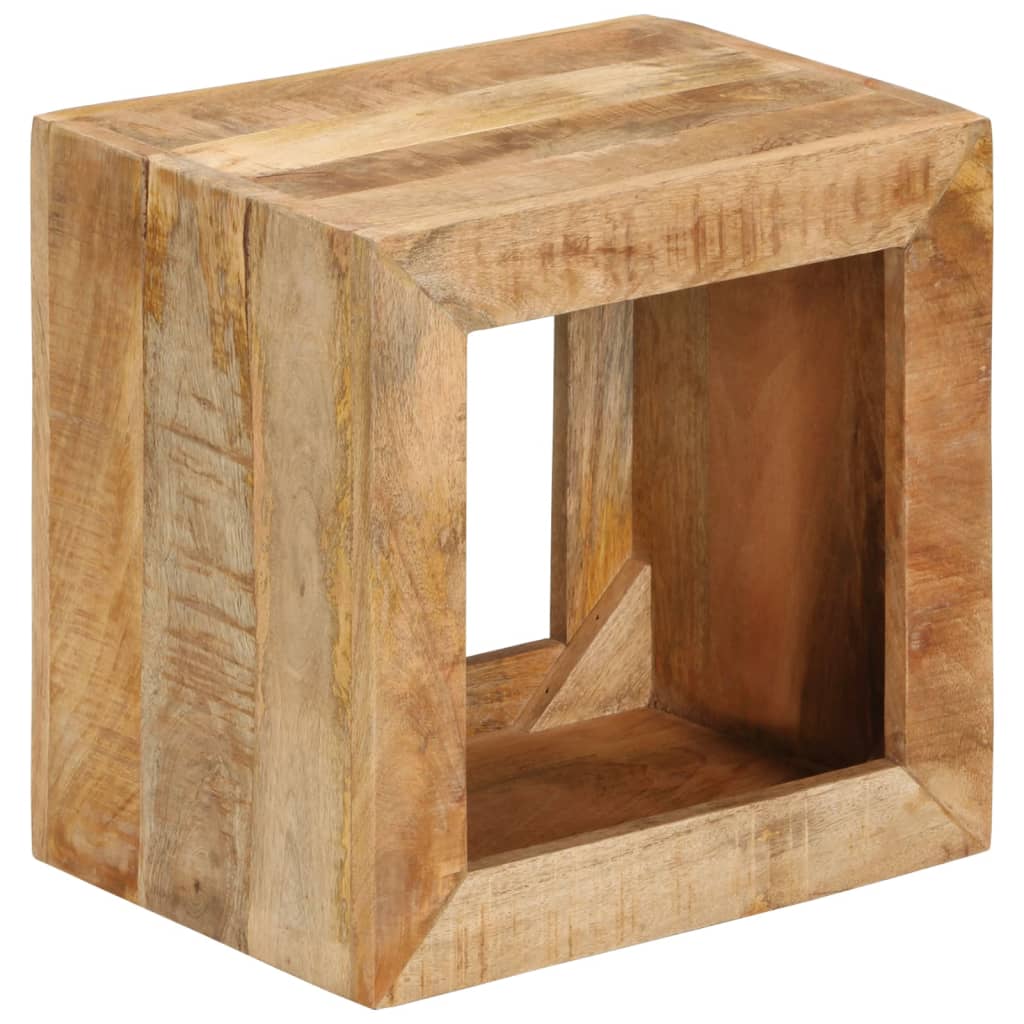 Sgabello 40x30x40 cm in Legno Massello di Mango | homemem39