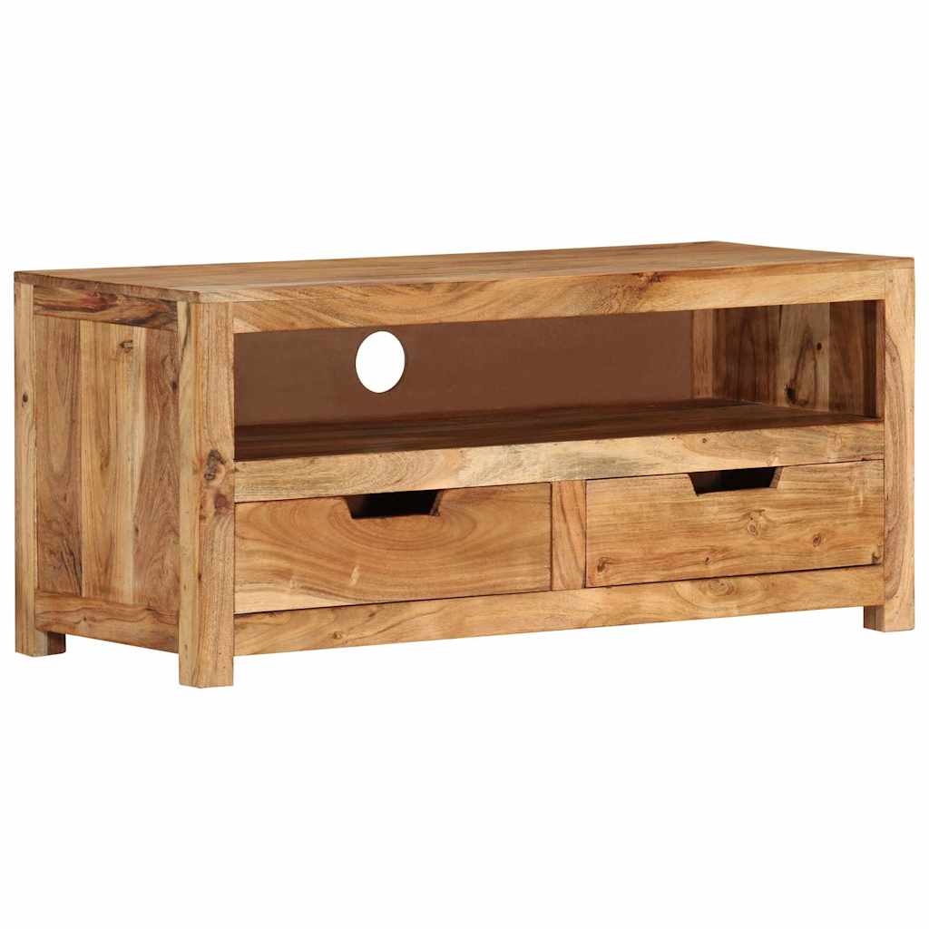 Mobile Porta TV 88x35x40 cm in Legno Massello di Acacia