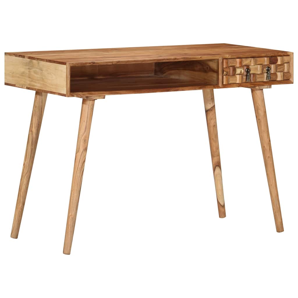 Scrivania 110x50x76 cm in Legno Massello di Acacia | homemem39