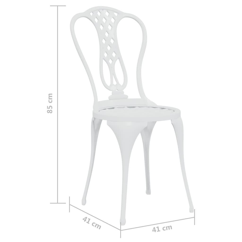Set da Bar 3 pz in Alluminio Pressofuso Bianco | homemem39
