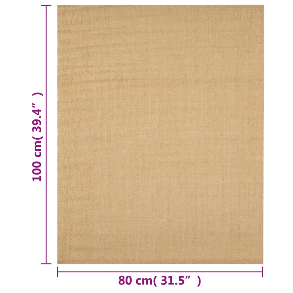 Tappeto in Sisal Naturale 80 x 100 cm - homemem39