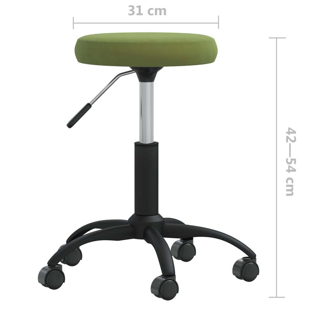 Sedia da Pranzo Verde Chiaro in Velluto | homemem39