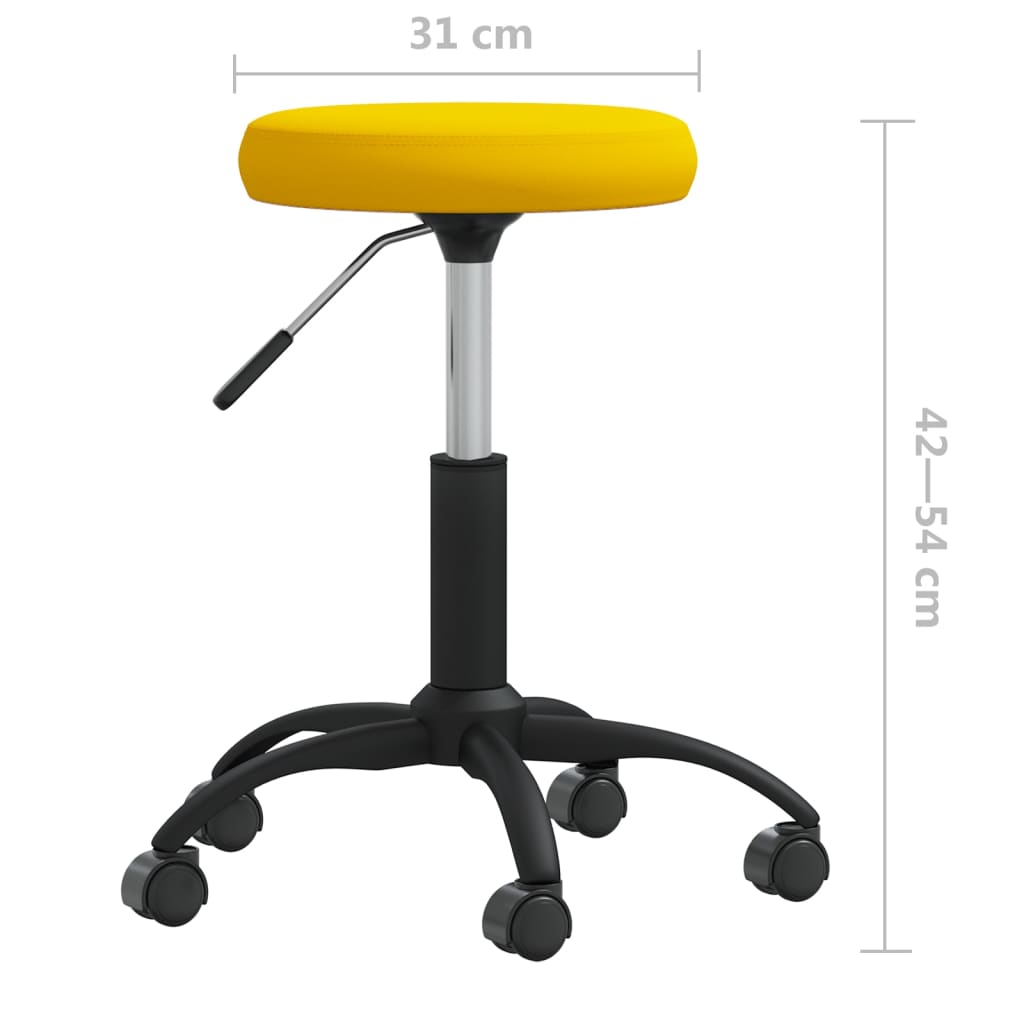 Sedia da Pranzo Giallo Senape in Velluto | homemem39