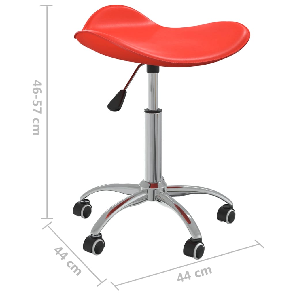 Sedia da Ufficio Rossa in Similpelle | homemem39