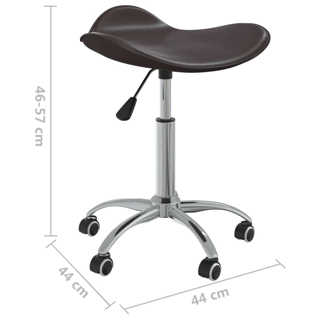 Sedia da Pranzo Girevole Marrone in Similpelle | homemem39